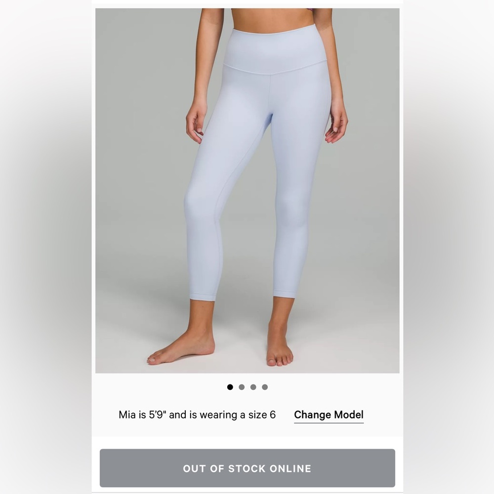 Lululemon Align High-Rise Pant 25” Pastel Blue